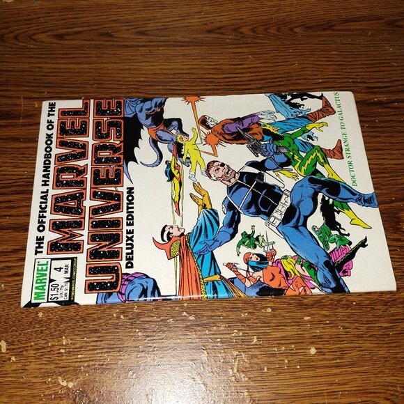 Official Handbook of Marvel Universe Deluxe #4 Doctor Strange to Galactus - Picture 3 of 3